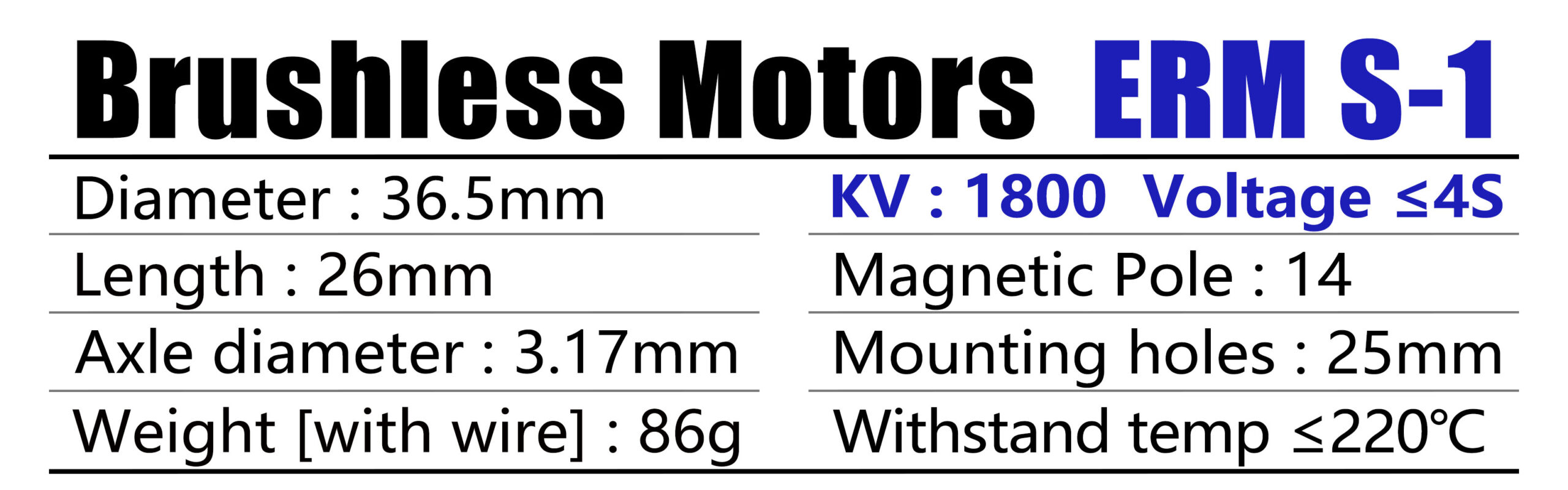 Extreme Route S-1 Motor 1800KV - 图片 8